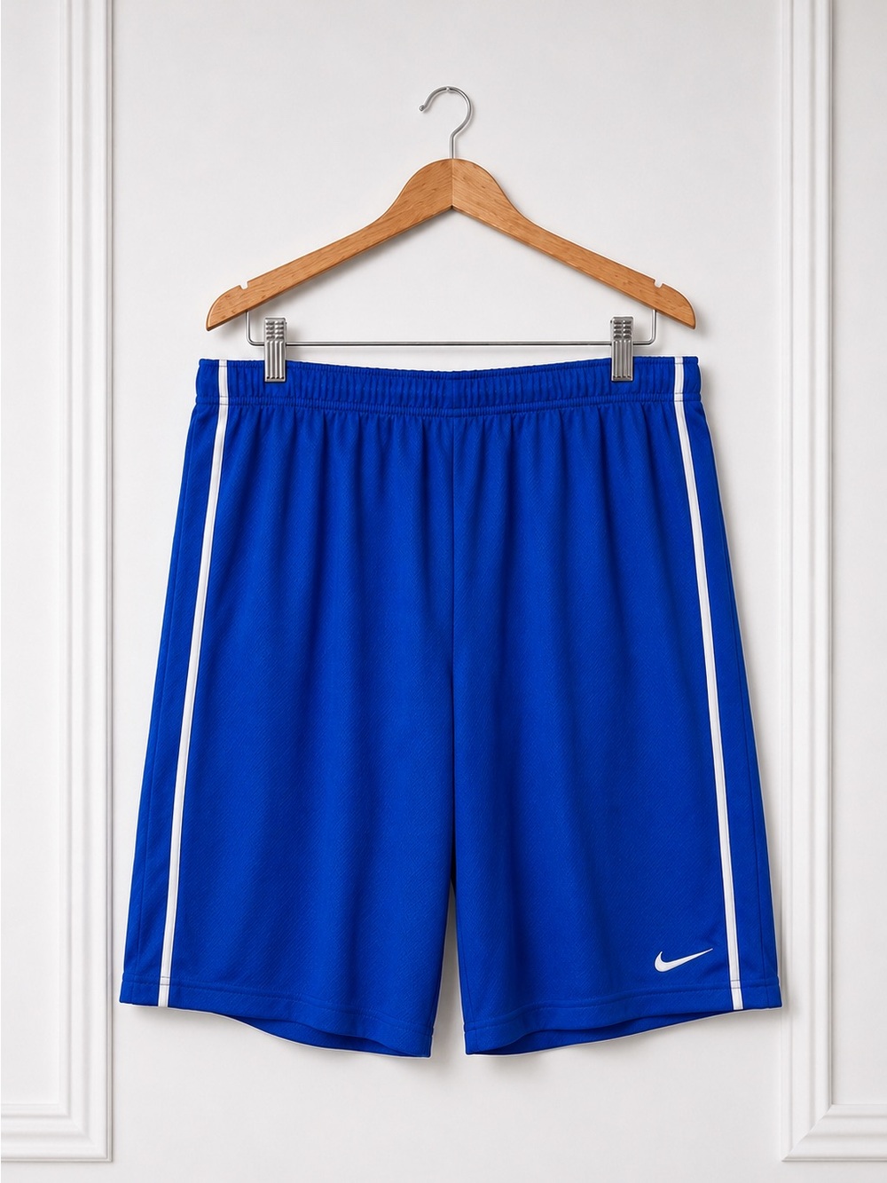 Nike Men’s Blue Dri-FIT Athletic Training Shorts Mesh Gym Basketball Size XL